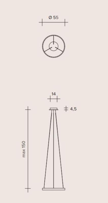 ANELLO Sforzin illuminazione Sospensione Ø55cm Rame opaco 3000K Sforzin illuminazione Lampade a sospensione